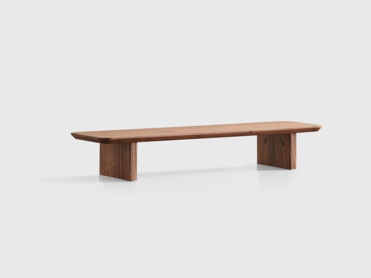 Monitor Stand Made of Walnut Wood Monitor Riser